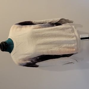 Tie-Dye Sweatshirt - Cream and Black